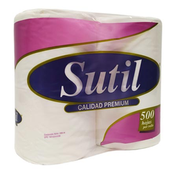 [7591169082516] Papel Higienico Calidad Premium Sutil 500 Hojas