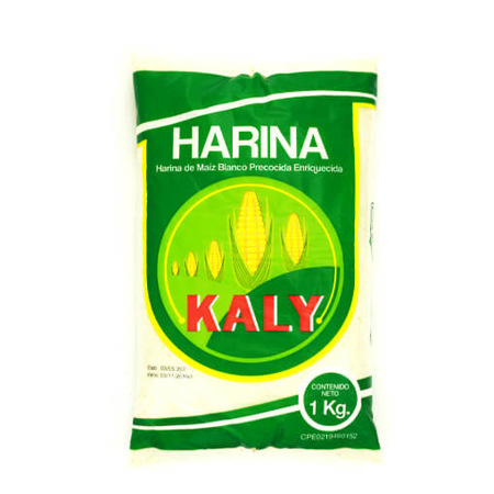 Harina de Maíz Blanco Kaly 1KG