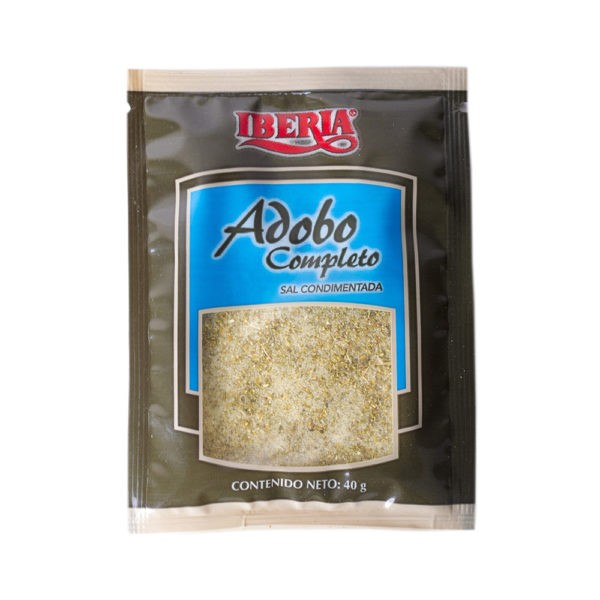 Adobo Completo Sal Condimentada en Sobre Iberia 40 gr