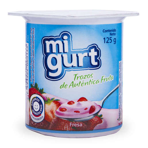 MI Gurt Trozos de Fresas 125 g